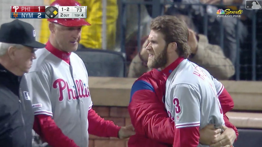 Bryce Harper Ejected For Arguing Balls And Strikes, Once Again Goes Apeshit