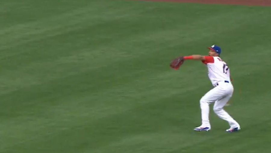 Puerto Rico's Eddie Rosario Nails Runner At The Plate With Incredible Throw