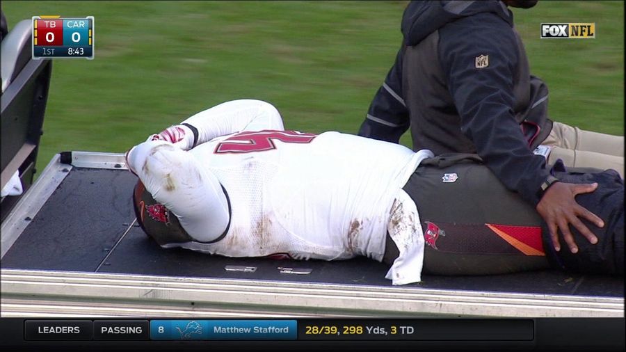 Bucs Fullback Jorvorskie Lane Carted Off With Broken Leg [Warning: Graphic]