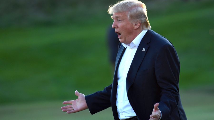 Donald Trump Dedicates Golf Trophy To Hurricane Victims