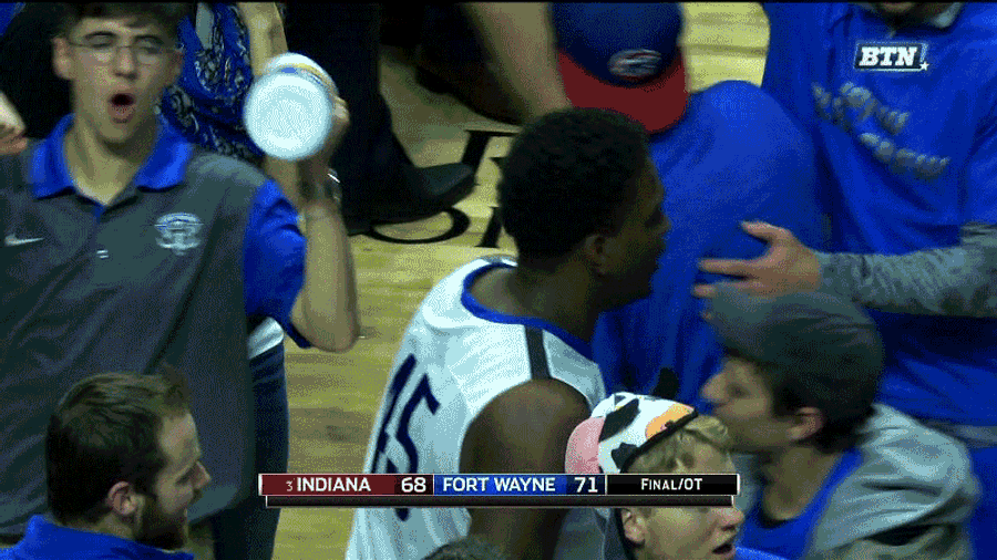 IPFW Shocks Third-Ranked Indiana; Fan Drinks Bleach