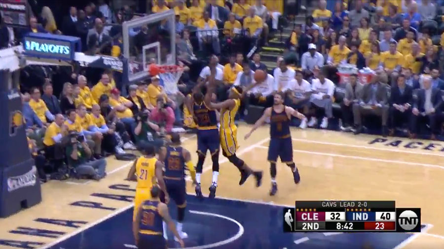 Myles Turner Grabs Own Rebound To Unleash Insane Dunk