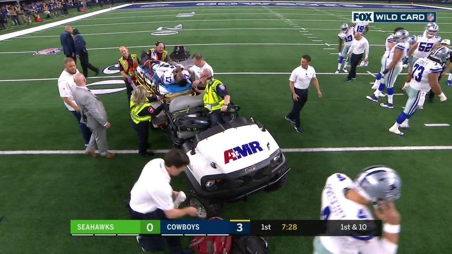 Cowboys WR Allen Hurns Leaves Game On Stretcher After Gruesome Leg Injury