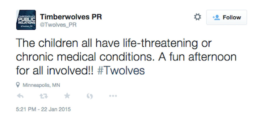 That's A Bad Tweet, Timberwolves