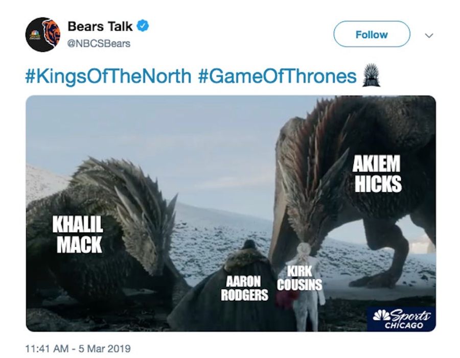 Chicago NBC Station Inadvertently Turns Kirk Cousins Into Khalil Mack's Mom