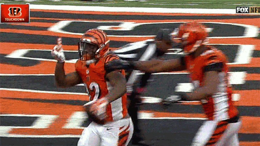 Jeremy Hill Did The Ickey Shuffle