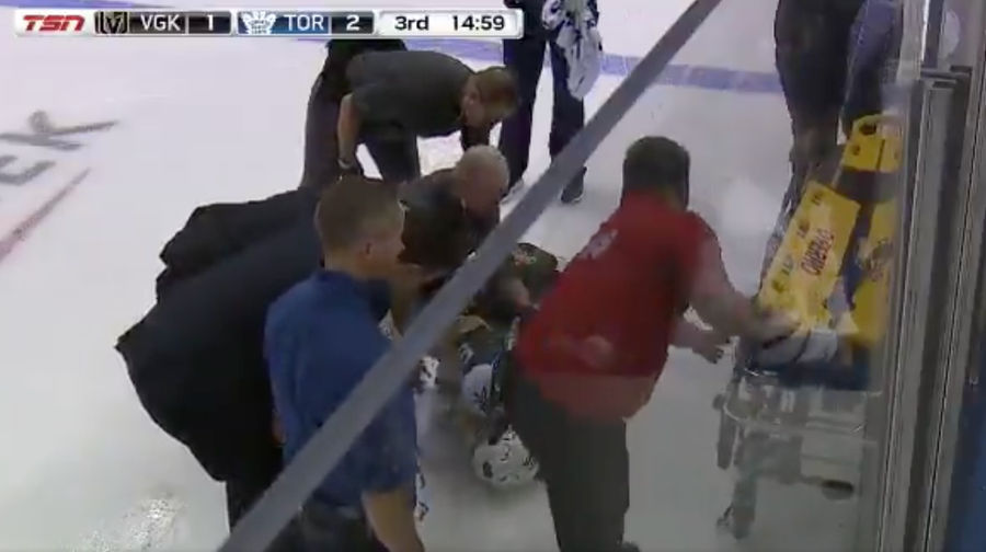 Erik Haula Taken Off Ice On Stretcher After Nasty Knee Injury