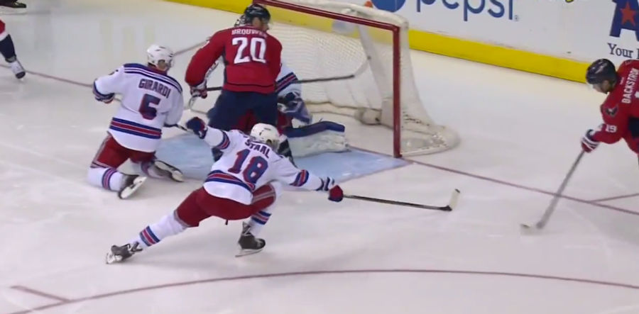 Rangers Goalie Cam Talbot Somehow Stopped This Shot