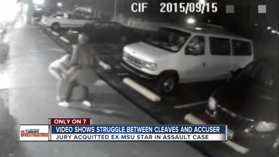 Video Shows Mateen Cleaves's Accuser Struggling To Flee His Motel Room