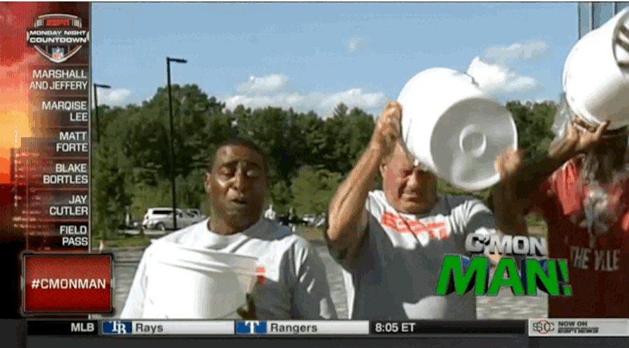 Cris Carter Misses Himself On Ice Bucket Challenge, Gets Berman