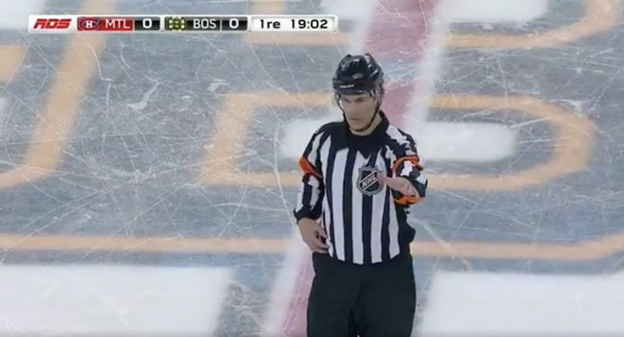 NHL Referee Wes McCauley Puts A Little Extra Into His Fighting Call