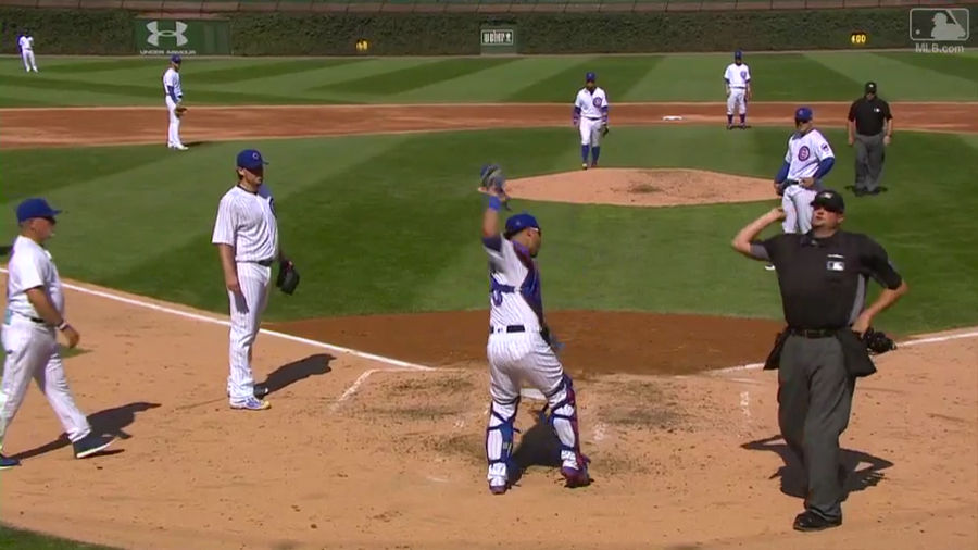 Cubs Battery Lose Their Minds Over Blown Strike Three Call