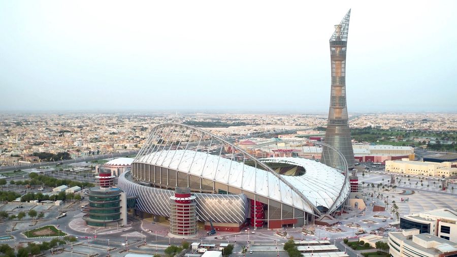 This Slave-Built Qatari World Cup Stadium Sure Is Pretty!