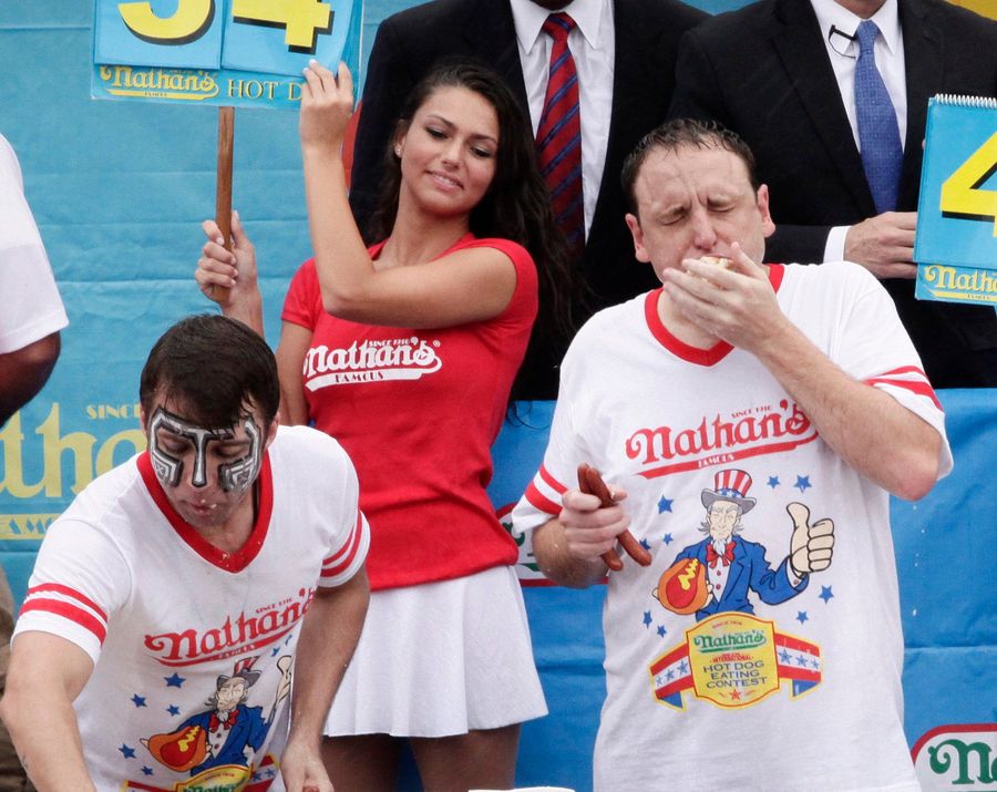 The Grossest Photos From The Nathan's Hot Dog Eating Contest