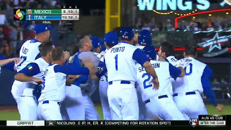 Italy Gets Walk-Off Win Versus Mexico With Five Runs In The Bottom Of The Ninth