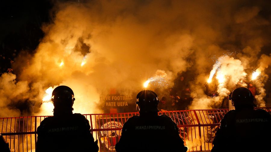 CSKA Moscow Fans Delay Match With Spectacular Flares