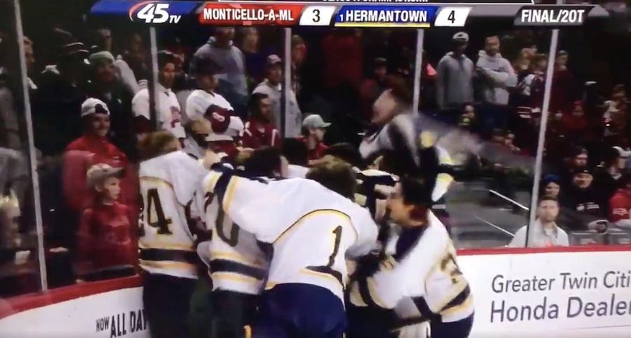 Minnesota HS Hockey Team Prematurely Celebrates OT Championship Winner