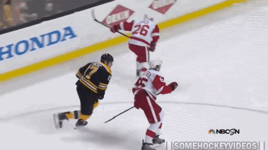 Here&#39;s Milan Lucic&#39;s Nutshot On Danny DeKeyser