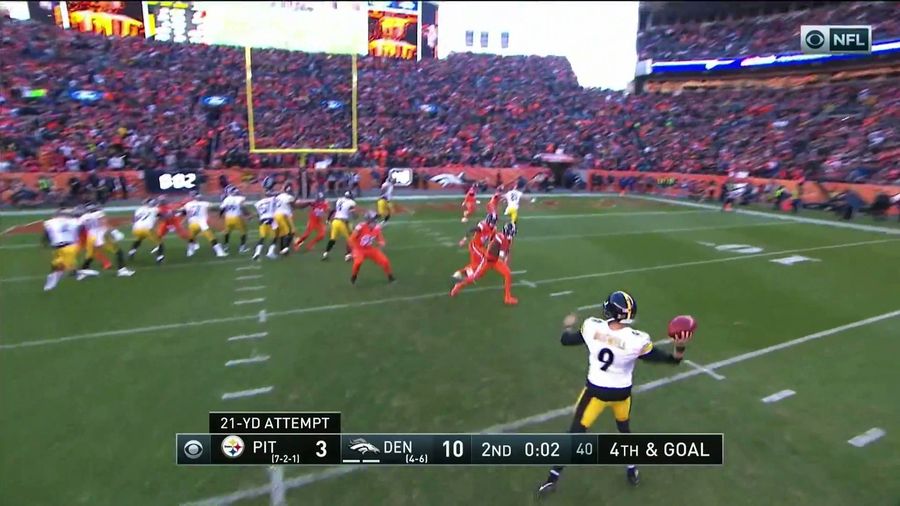 Steelers' Fake Field Goal Ends The Half With A Fat Guy Touchdown