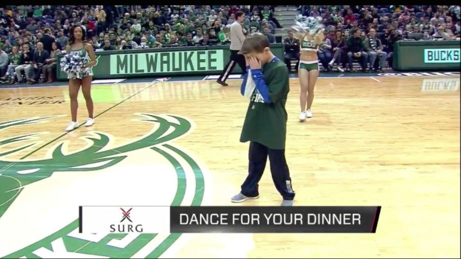 Child Falls Apart, Makes Self Miserable During Milwaukee Bucks Dance-Off