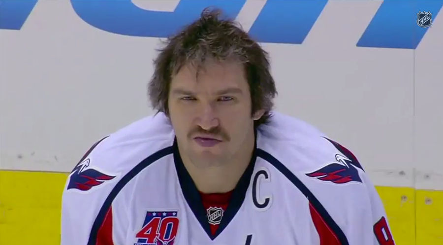 Hey, Look At Alex Ovechkin's Killer Mustache