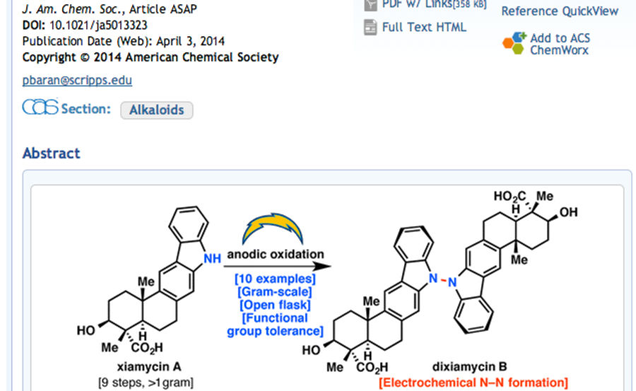 Chargers Logo Used To Spice Up Synthetic Chemistry Research