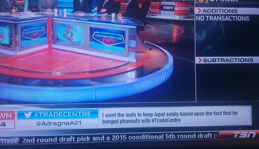 Joffrey Lupul Legit Pissed At Joke Tweet That Made It To TSN