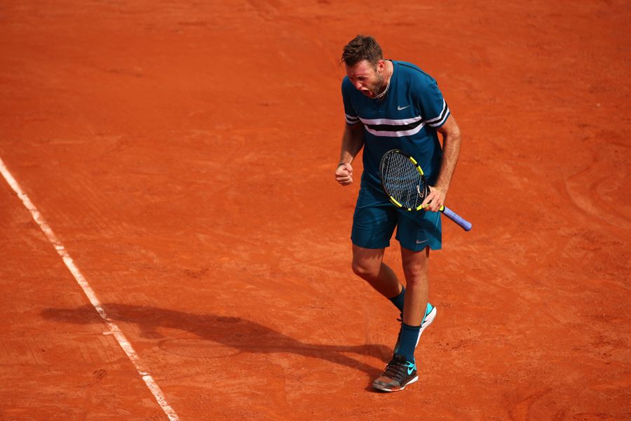 Jack Sock Gets Messy