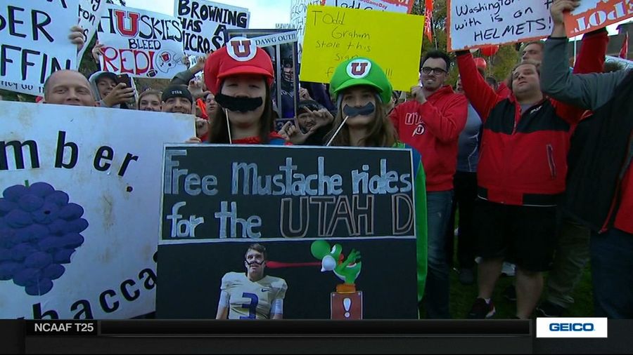 Free Mustache Rides: Your Salt Lake City <i>College GameDay</i> Sign Roundup