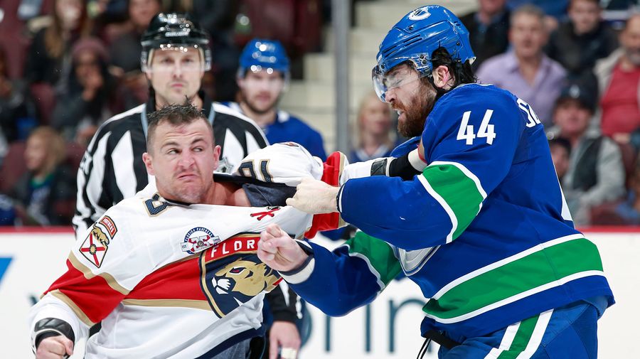Erik Gudbranson And Micheal Haley Fought A Proper Boxing Round On The Ice
