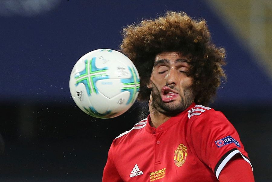Please Stop Sending Marouane Fellaini This Photo Of Him Getting Hit In The Face By A Ball