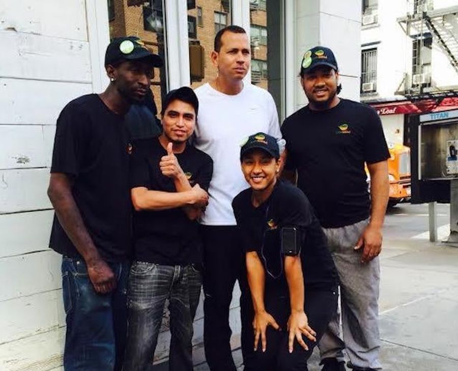 A-Rod Looks Thrilled To Be In This Group Photo