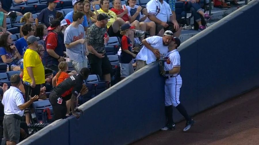 Lucky Fan Gets A Smooch From Chase d'Arnaud
