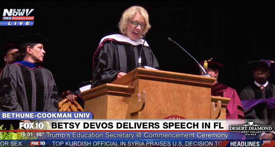Let's All Celebrate These College Graduates Raining Boos Upon Betsy DeVos<em></em>