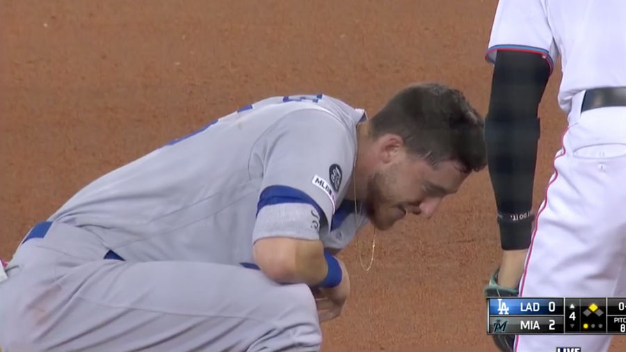 Here Are Three Different Angles Of Cody Bellinger Getting Hit In The Dick And Balls
