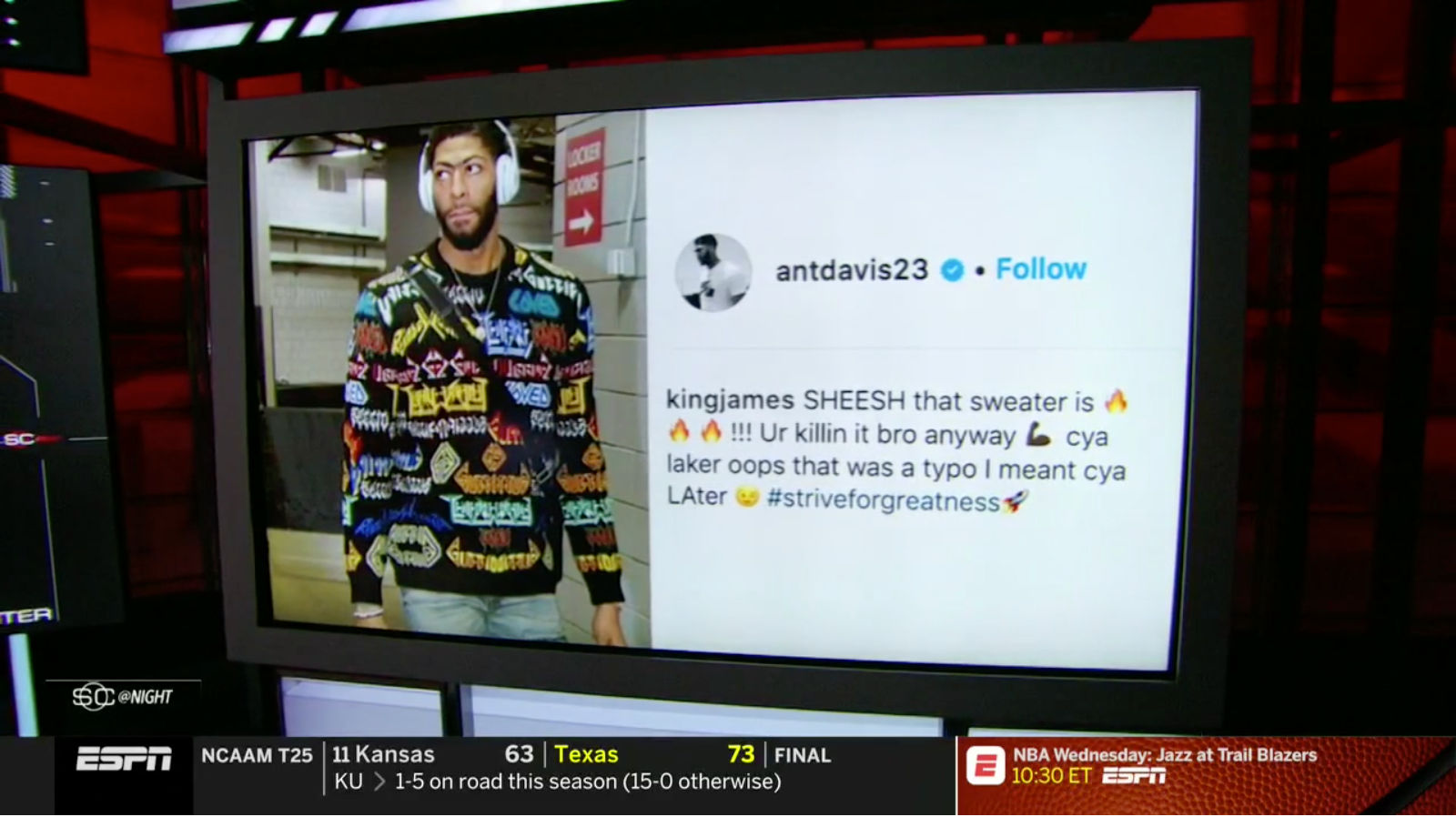 Deadspin SportsCenter Falls For Fake Instagram Screenshot Showing